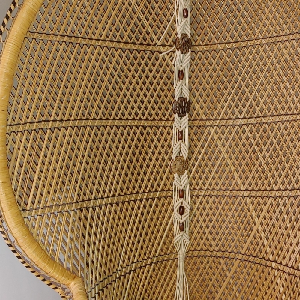 Handmade Bohemian Macrame Festival Belt with Wooden beads